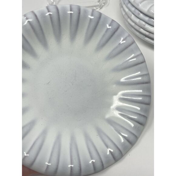 Upsala Ekeby Vicke Lindstrand Ceramic MCM Dessert Fruit Side Plates 7” Set Of 6 - Picture 5 of 8